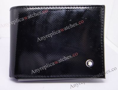 Replica Montblanc Wallet Genuine Black Leather / Low Price